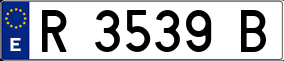 Trailer License Plate